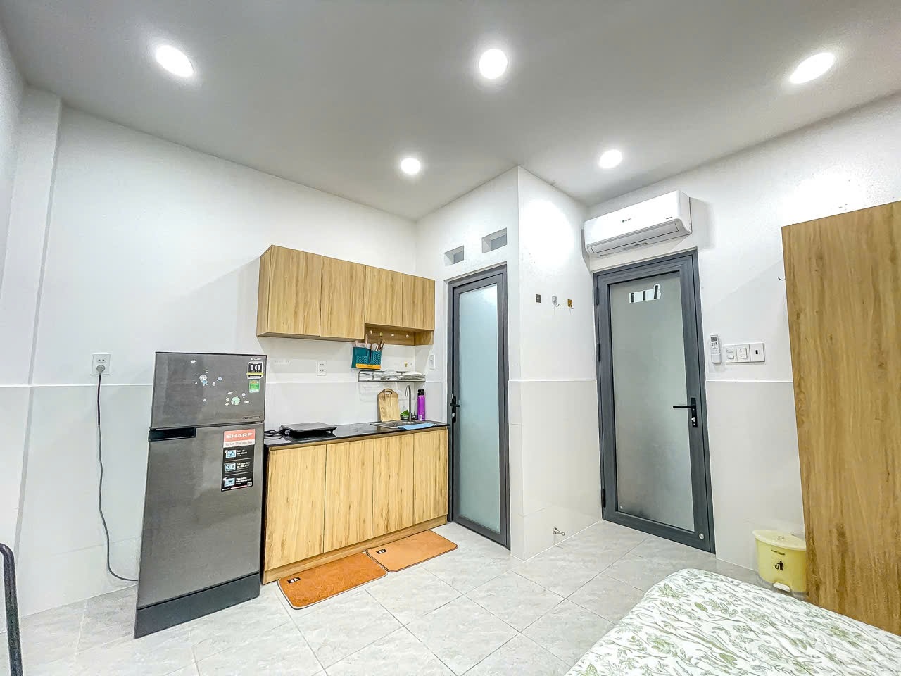 Phòng trọ Studio 25m2 tại Haya Home Thích Quảng Đức - Phú Nhuận - Phòng bếp