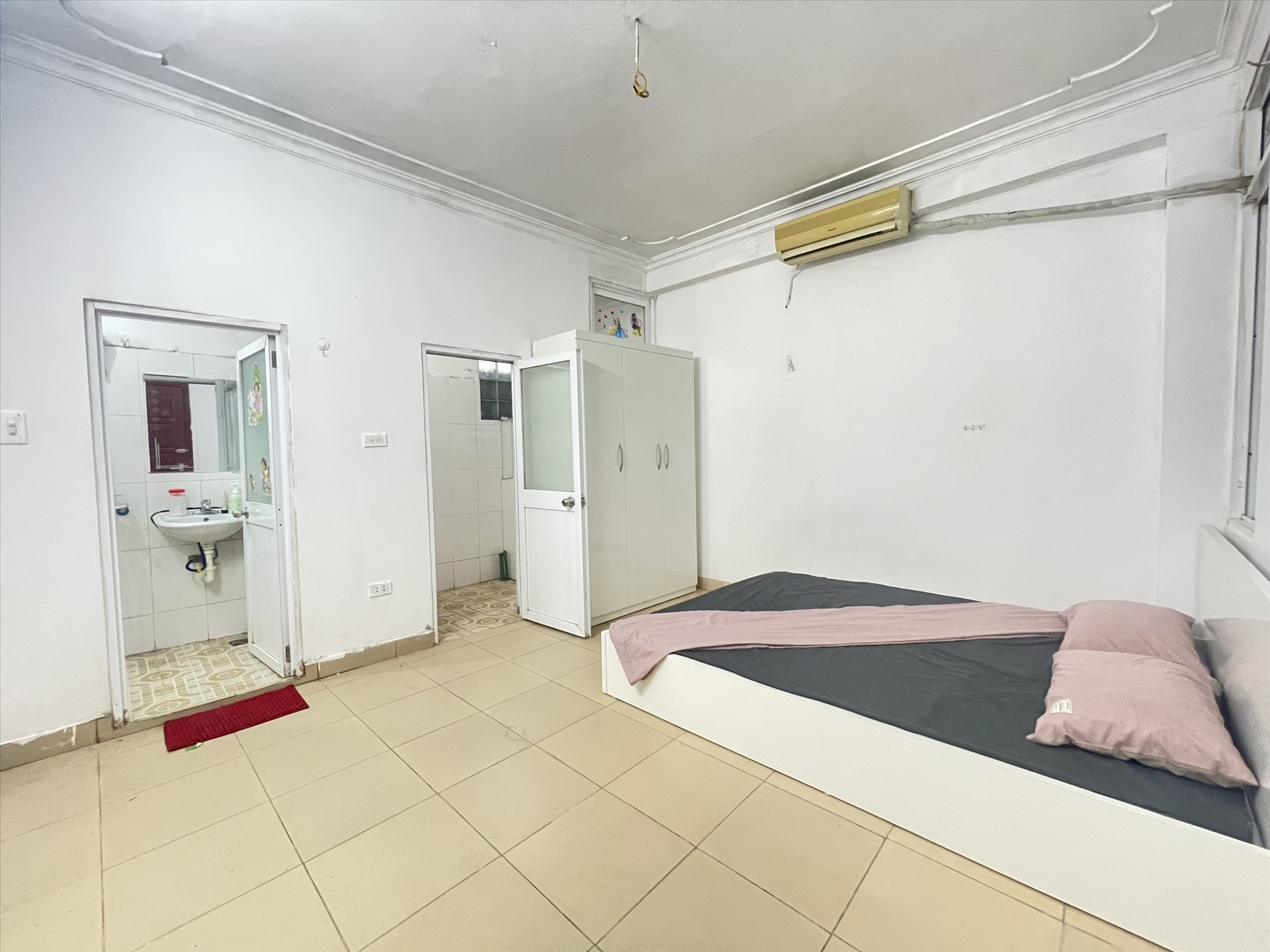 Phòng trọ Studio 24m2 tại HappyHomes Trần Thái Tông - Cầu Giấy - Phòng ngủ