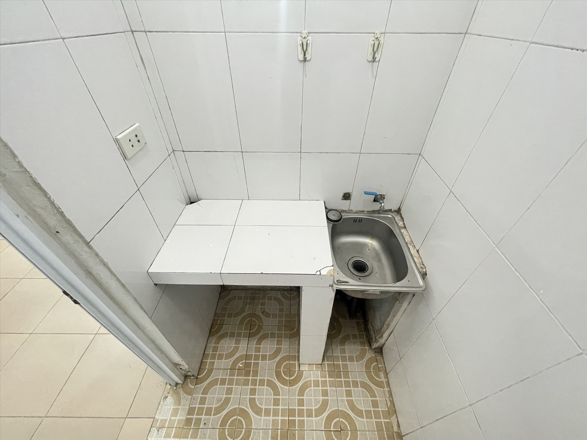 Phòng trọ Studio 24m2 tại HappyHomes Trần Thái Tông - Cầu Giấy - Phòng bếp