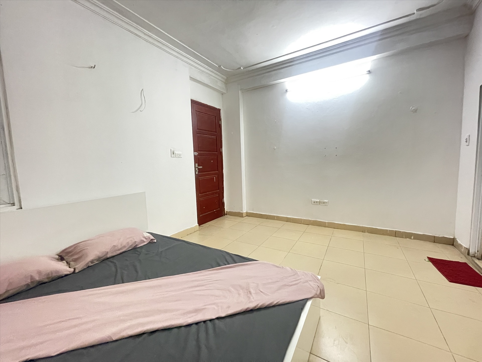 Phòng trọ Studio 24m2 tại HappyHomes Trần Thái Tông - Cầu Giấy - Phòng ngủ