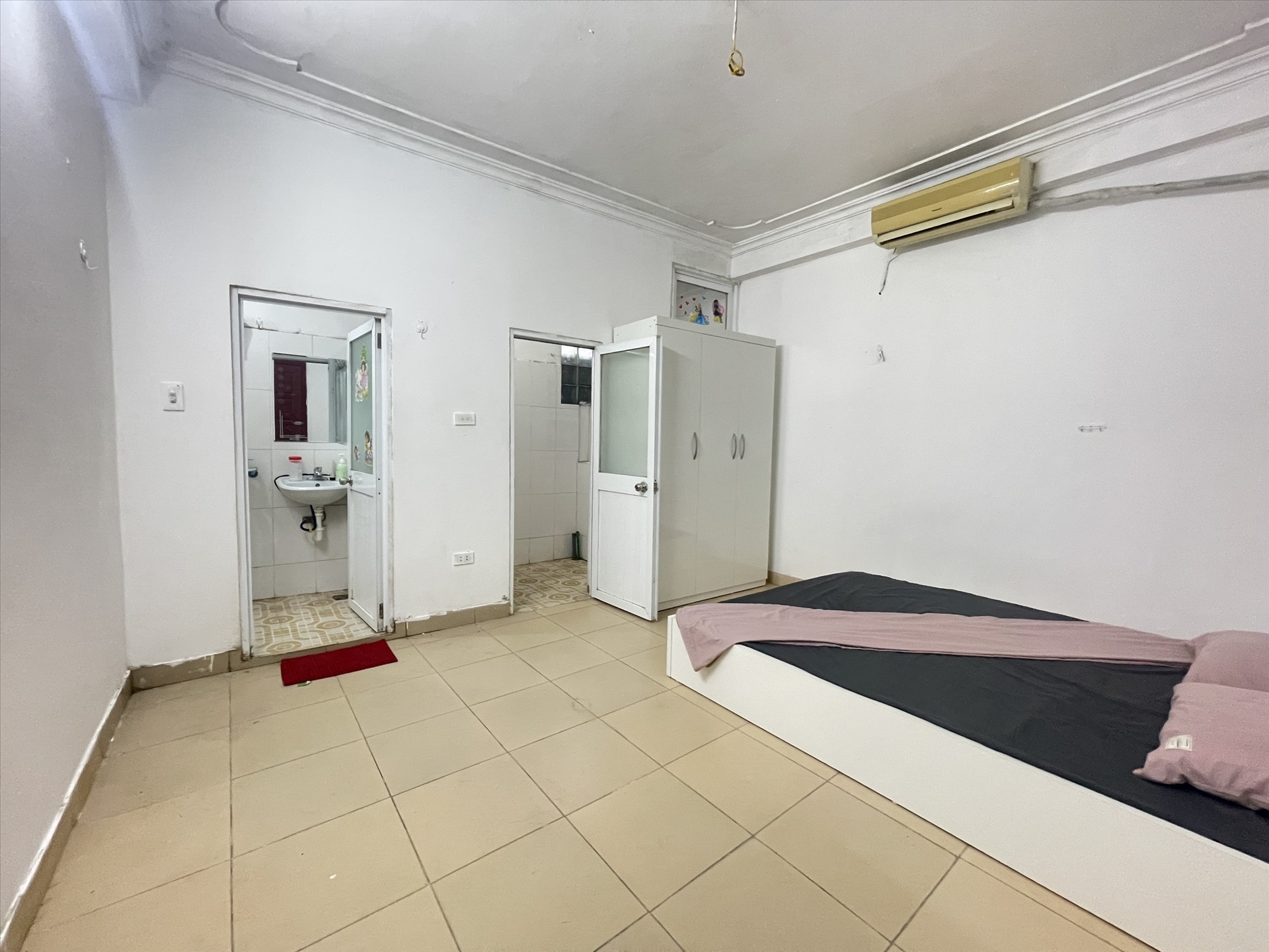Phòng trọ Studio 24m2 tại HappyHomes Trần Thái Tông - Cầu Giấy - Phòng ngủ