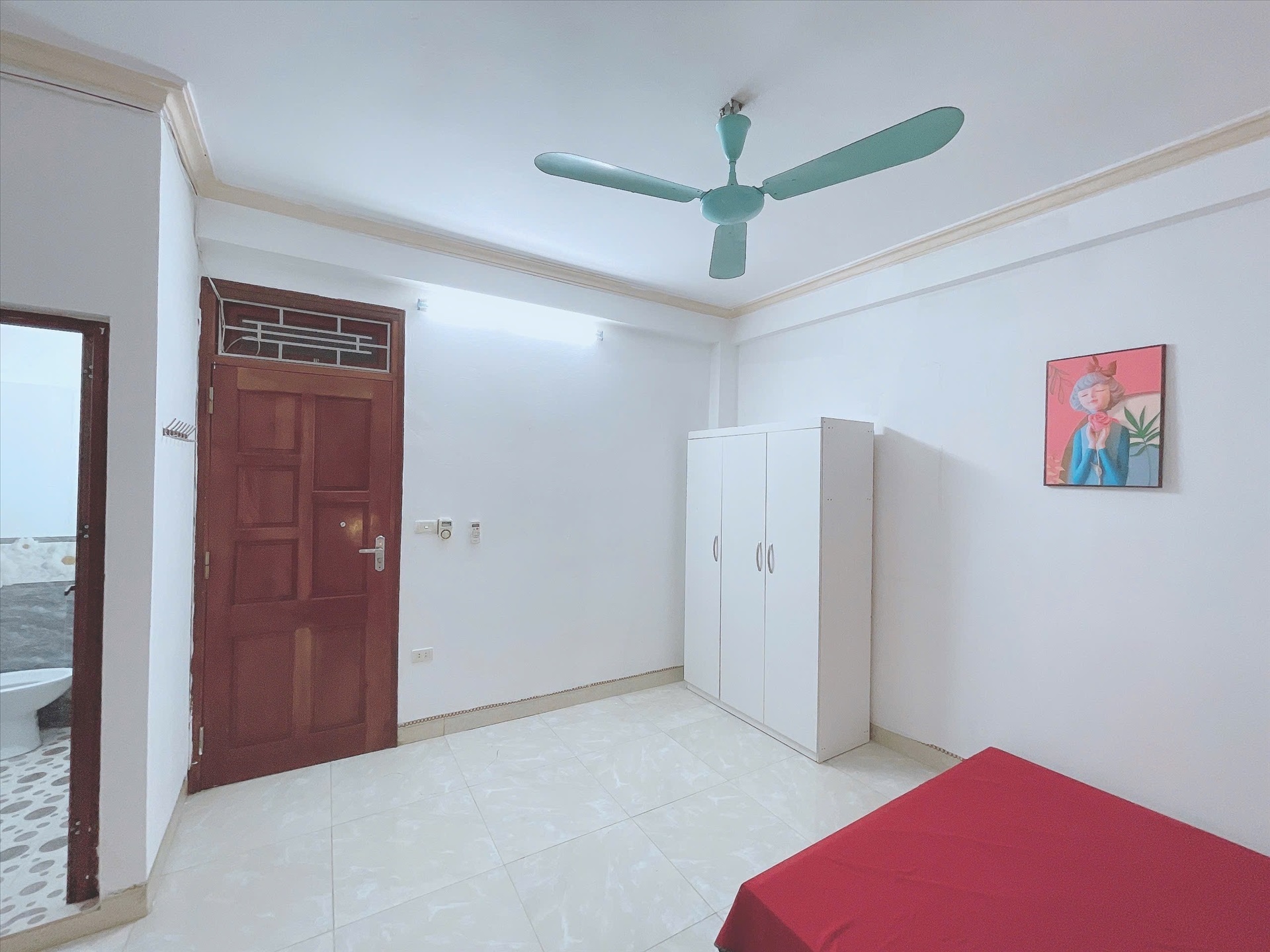 Phòng trọ Studio 25m2 tại HappyHomes Nhân Mỹ - Nam Từ Liêm - Phòng ngủ
