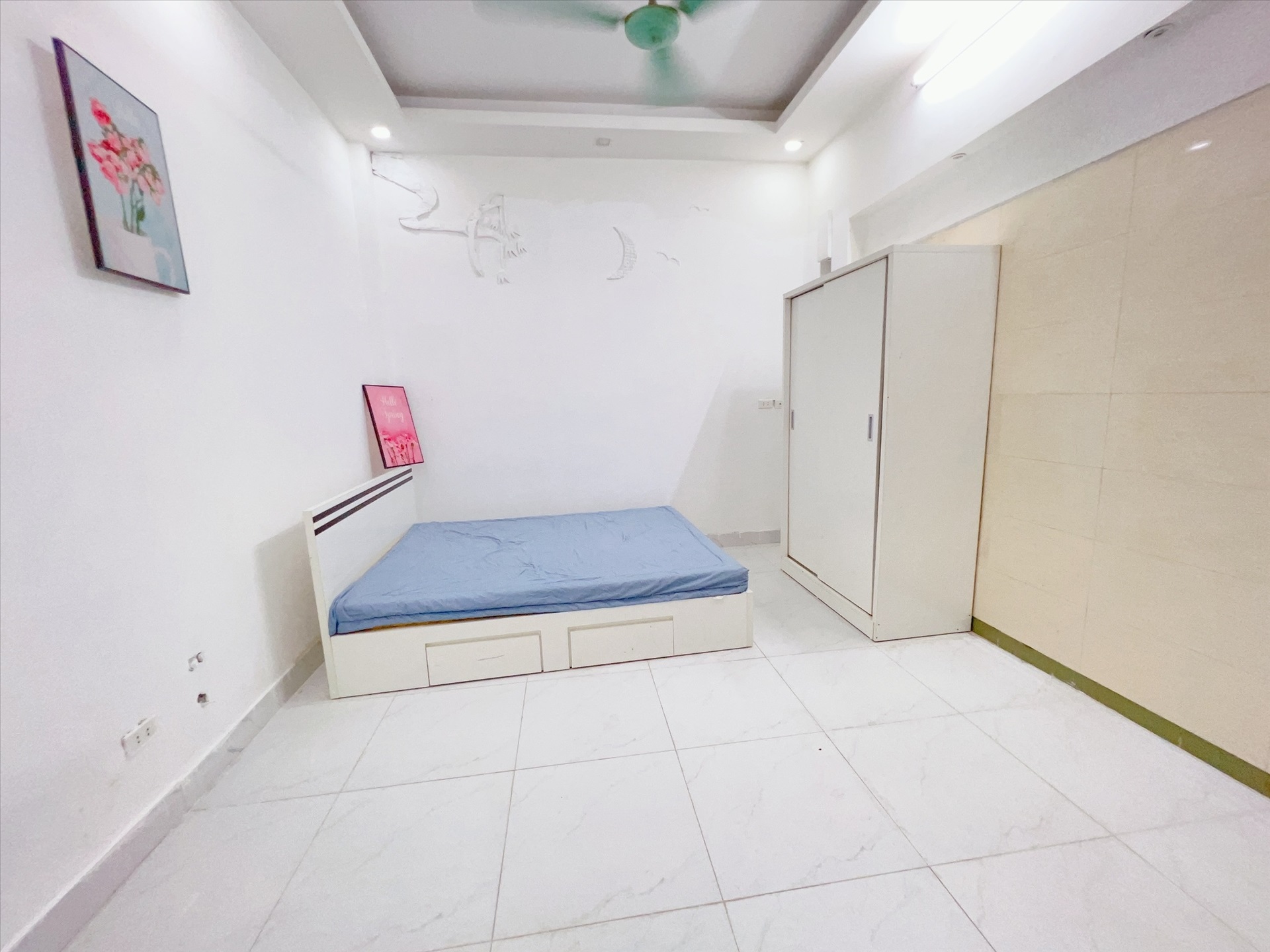 Phòng trọ Studio 25m2 tại Happyhomes Chùa Láng - Đống Đa - Phòng ngủ