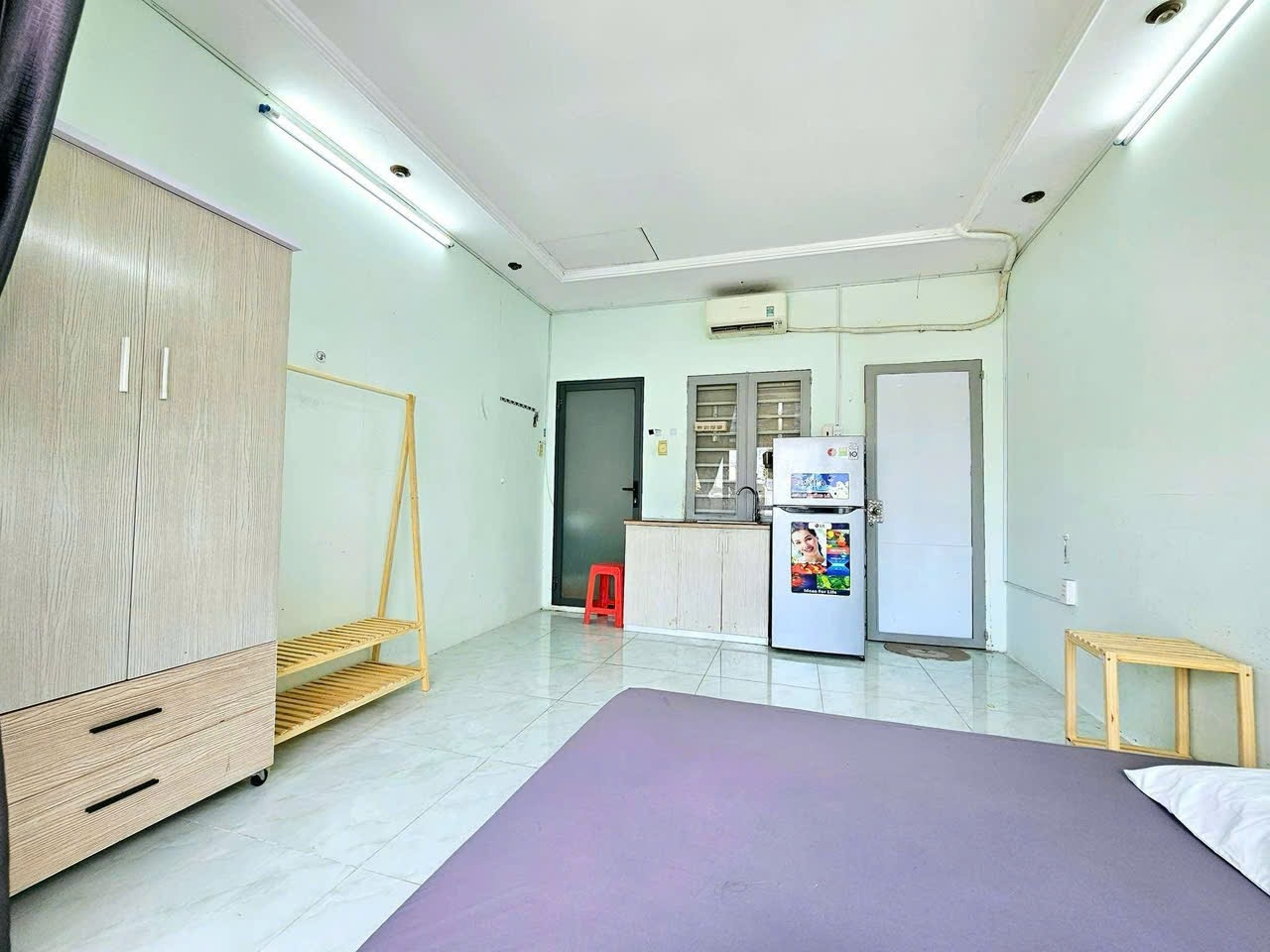Phòng trọ Studio 25m2 tại Nine Home Thích Quảng Đức - Phú Nhuận - Phòng khách