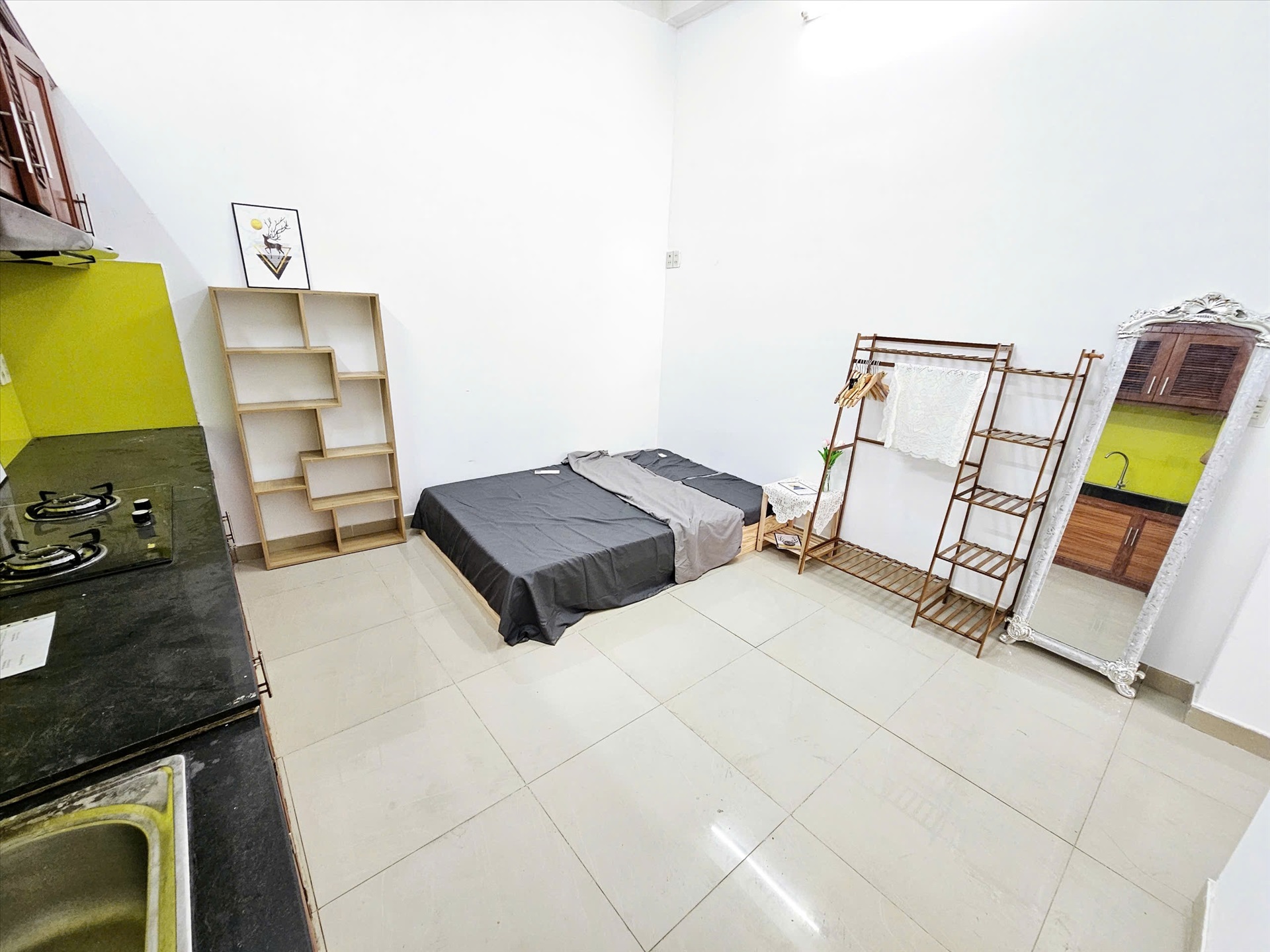 Phòng trọ Studio 25m2 tại PV Home Nơ Trang Long - Bình Thạnh - Phòng ngủ