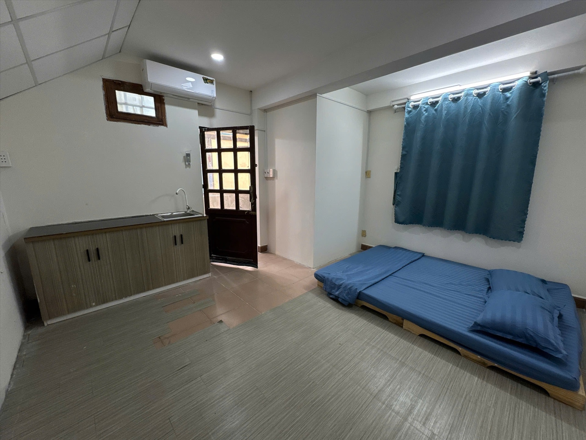 Phòng trọ Studio 20m2 tại HPS House Trần Thị Trọng - Tân Bình - Phòng ngủ