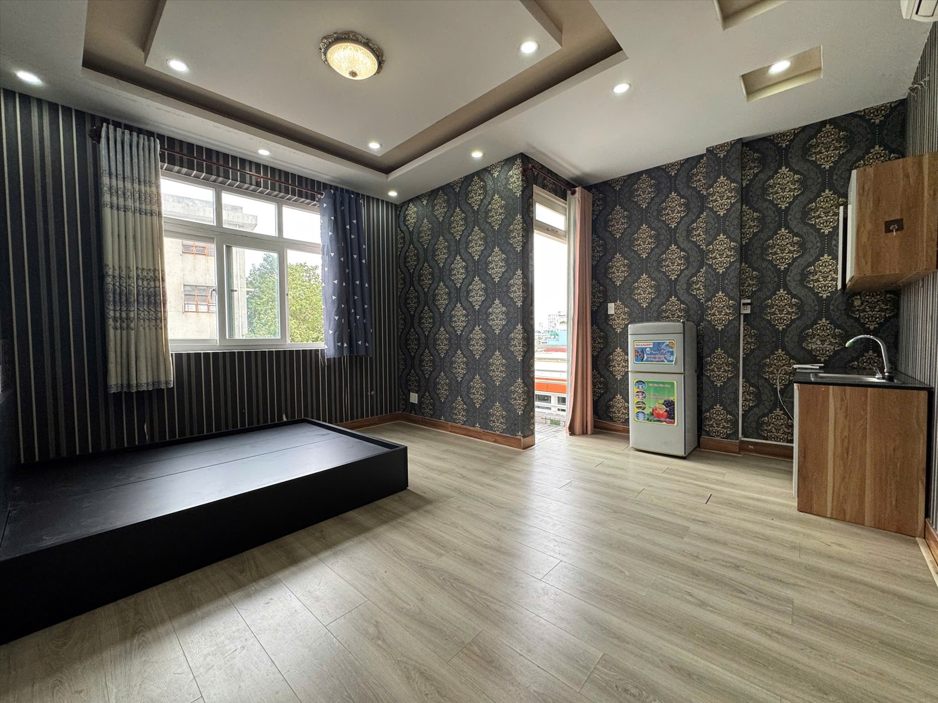 Phòng trọ Studio 30m2 tại TA Home Nguyễn Văn Đậu - Bình Thạnh - Phòng ngủ