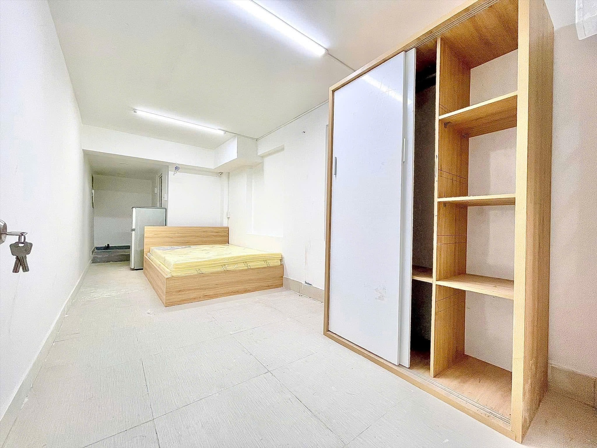 Phòng trọ Studio 30m2 tại Uncle House Sông Thương - Tân Bình - Phòng ngủ