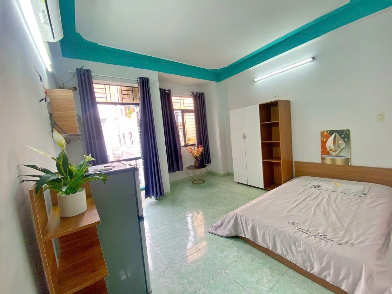 Phòng trọ Studio 25m2 tại CM Home Tự Quyết - Tân Phú - Phòng khách