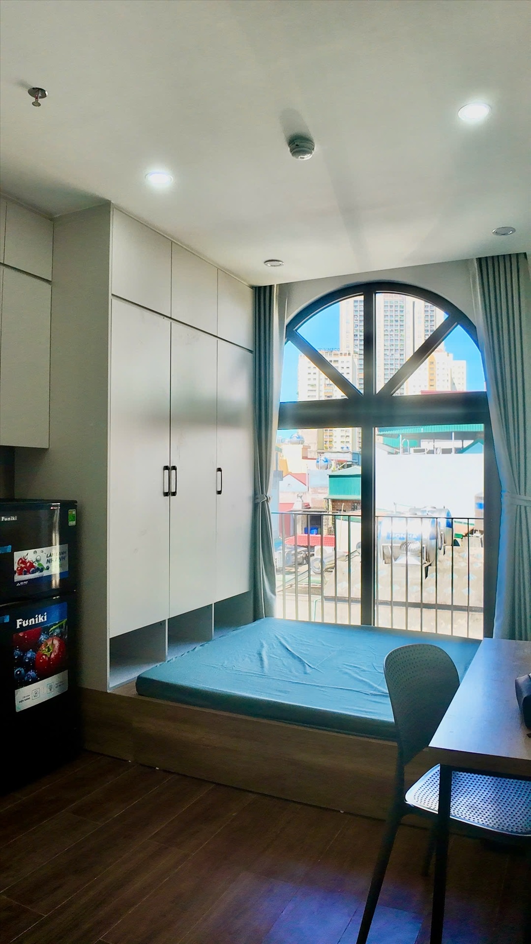 Phòng trọ Studio 18m2 tại Be Home Trung Kính - Cầu Giấy - Phòng ngủ