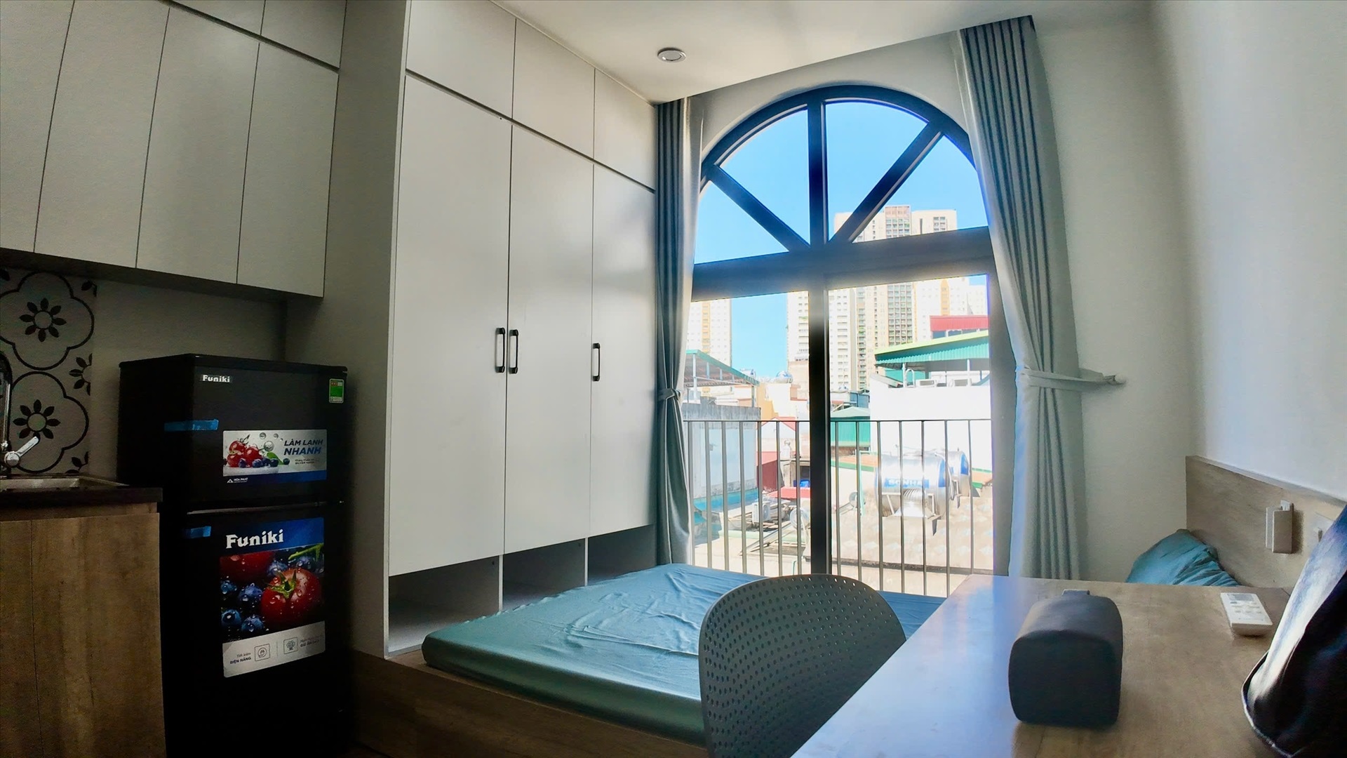 Phòng trọ Studio 18m2 tại Be Home Trung Kính - Cầu Giấy - Phòng ngủ