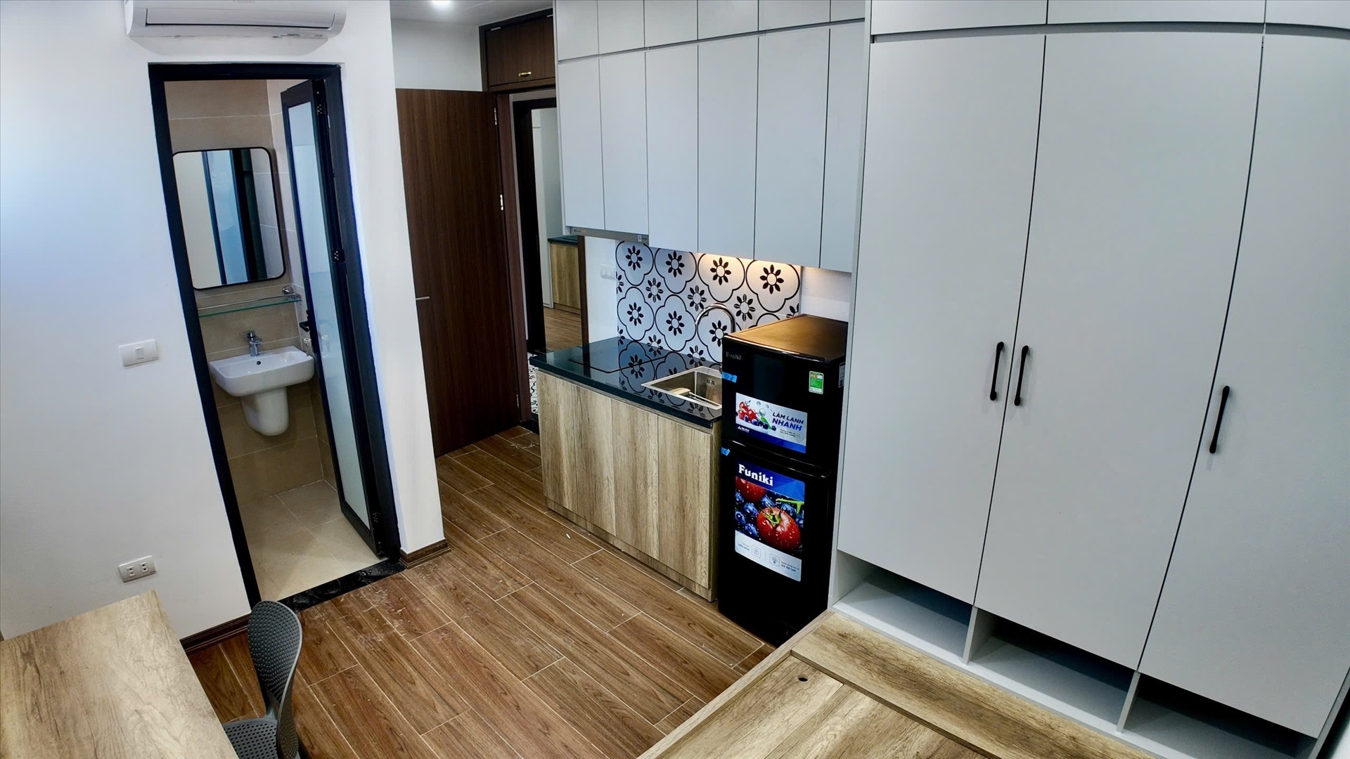 Phòng trọ Studio 15m2 tại Be Home Trung Kính - Cầu Giấy - Phòng bếp