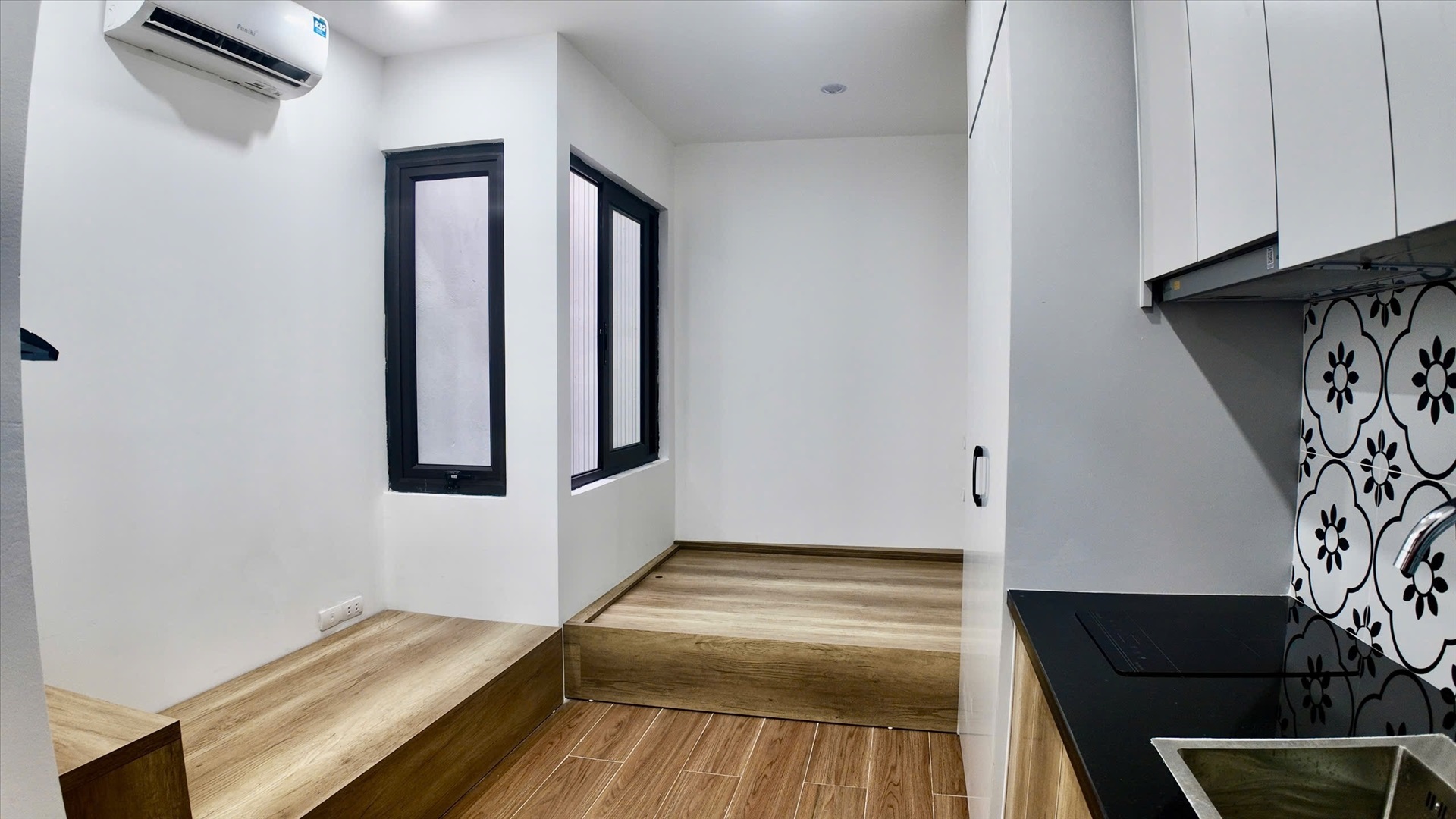 Phòng trọ Studio 16m2 tại Be Home Trung Kính - Cầu Giấy - Phòng ngủ