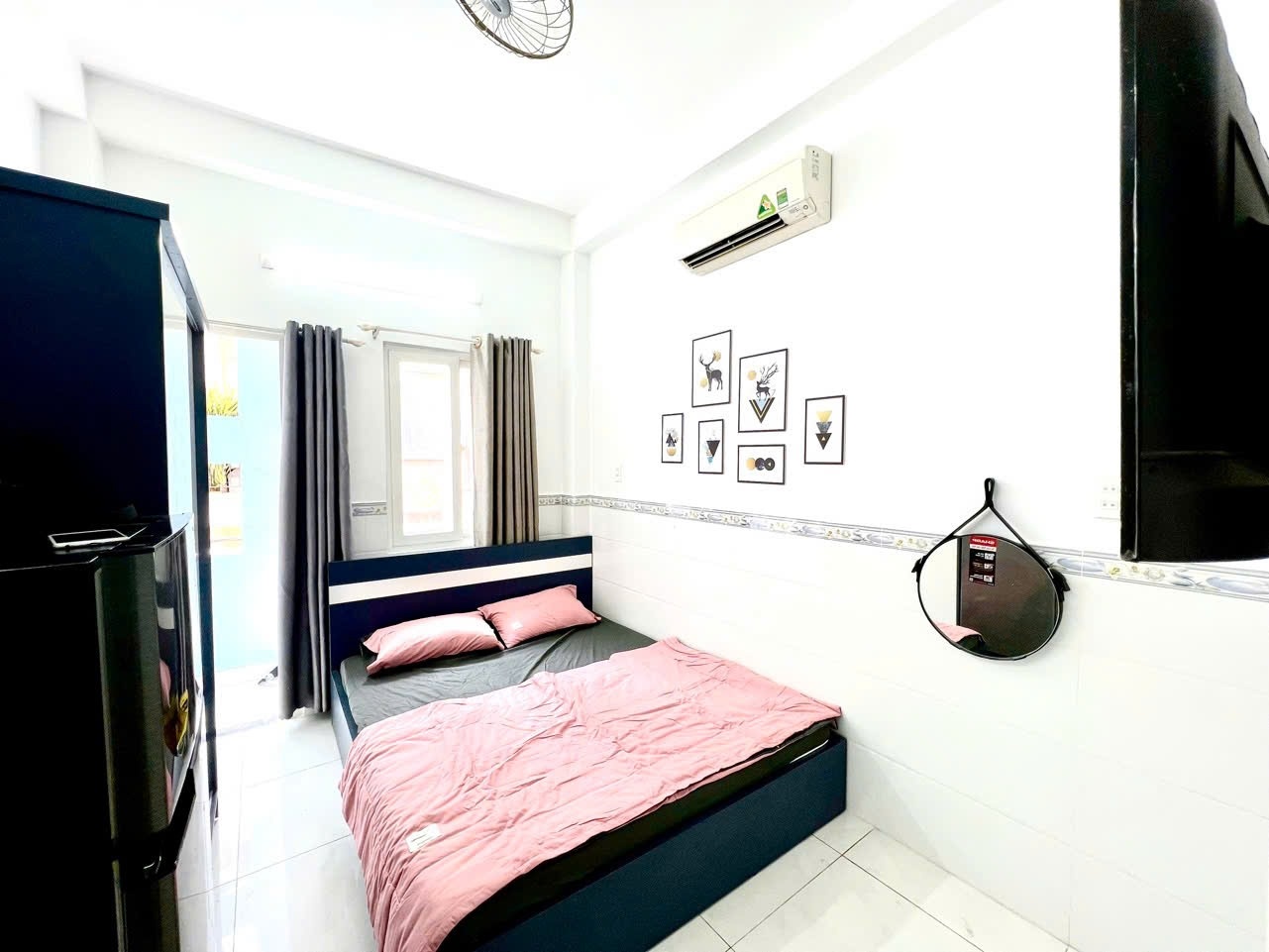 Phòng trọ Studio 25m2 tại AL Home Cao Thắng - Quận 10 - Phòng ngủ