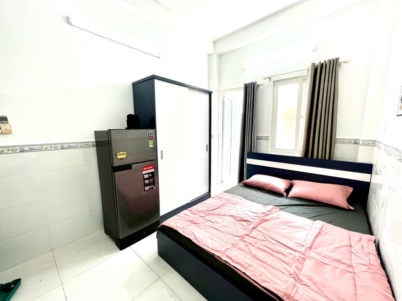 Phòng trọ Studio 25m2 tại AL Home Cao Thắng - Quận 10 - Phòng ngủ