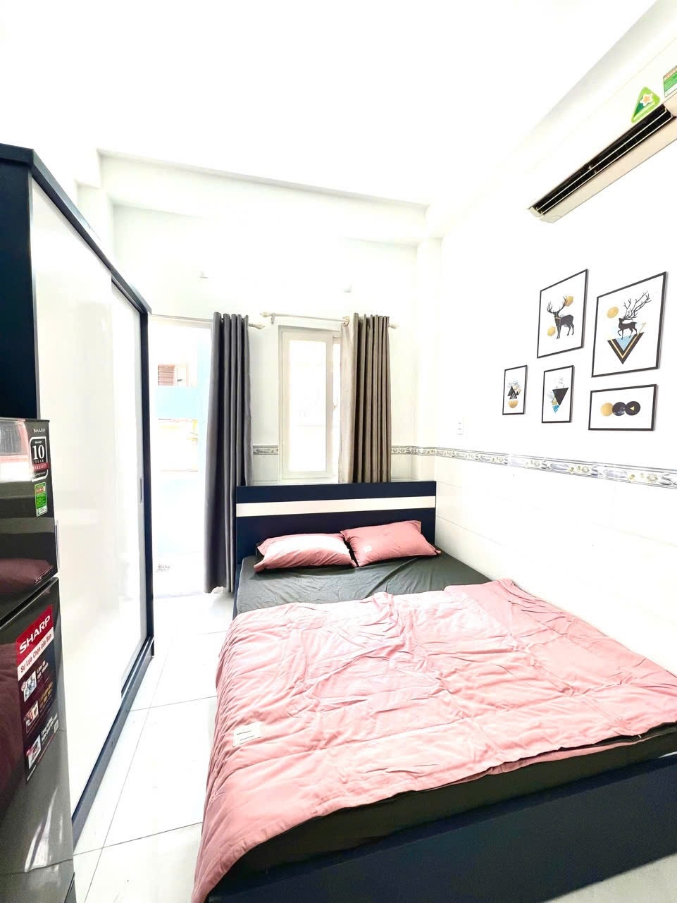 Phòng trọ Studio 25m2 tại AL Home Cao Thắng - Quận 10 - Phòng ngủ