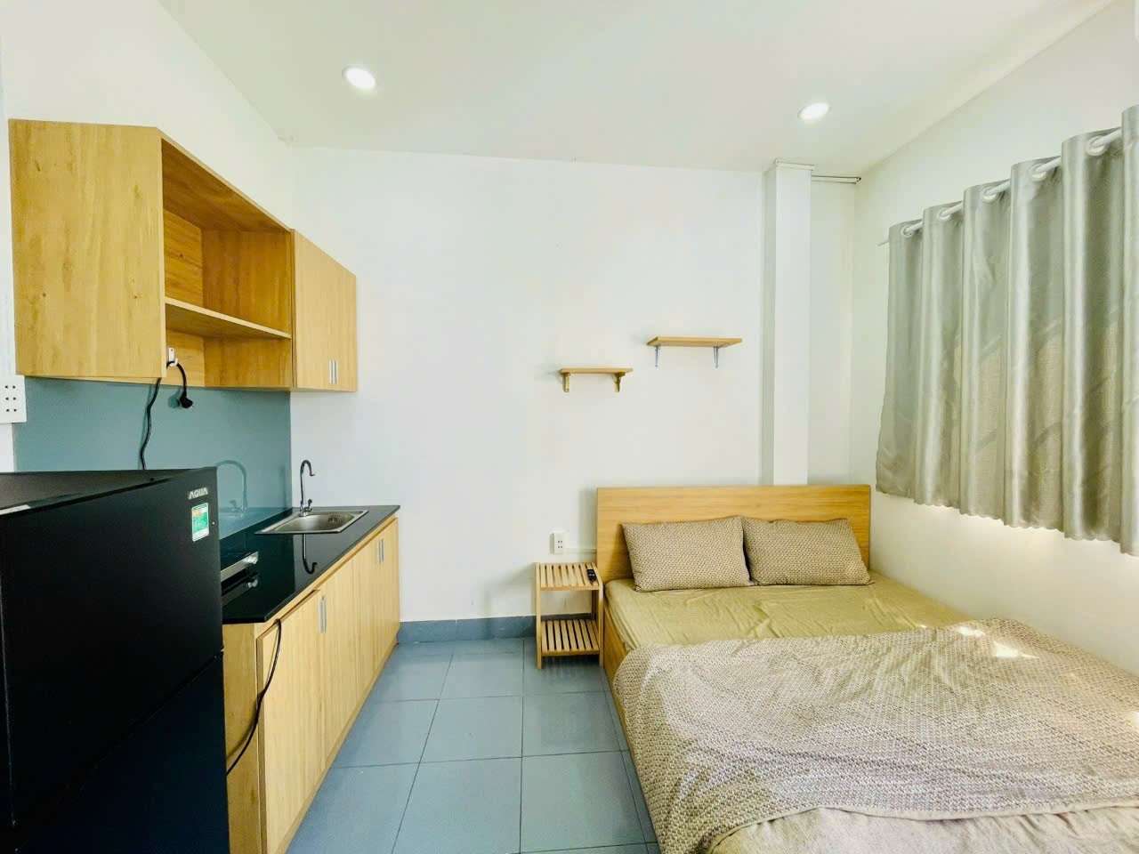 Phòng trọ Studio 30m2 tại Wish Home Lê Văn Duyệt - Bình Thạnh - Phòng ngủ