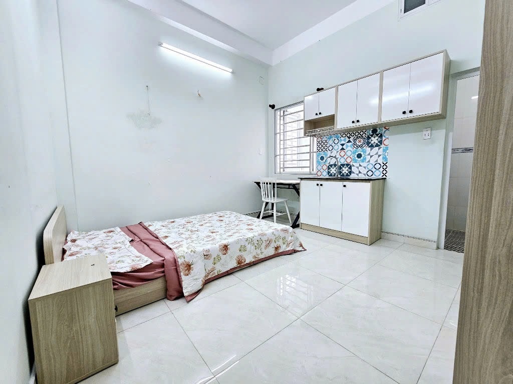 Phòng trọ Studio 25m2 tại AV House Đồ Sơn - Tân Bình - Phòng ngủ