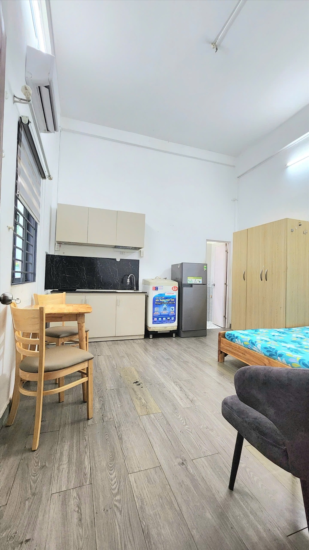 Phòng trọ Studio 30m2 tại Gnuh House Phan Đình Phùng - Phú Nhuận - Phòng ngủ