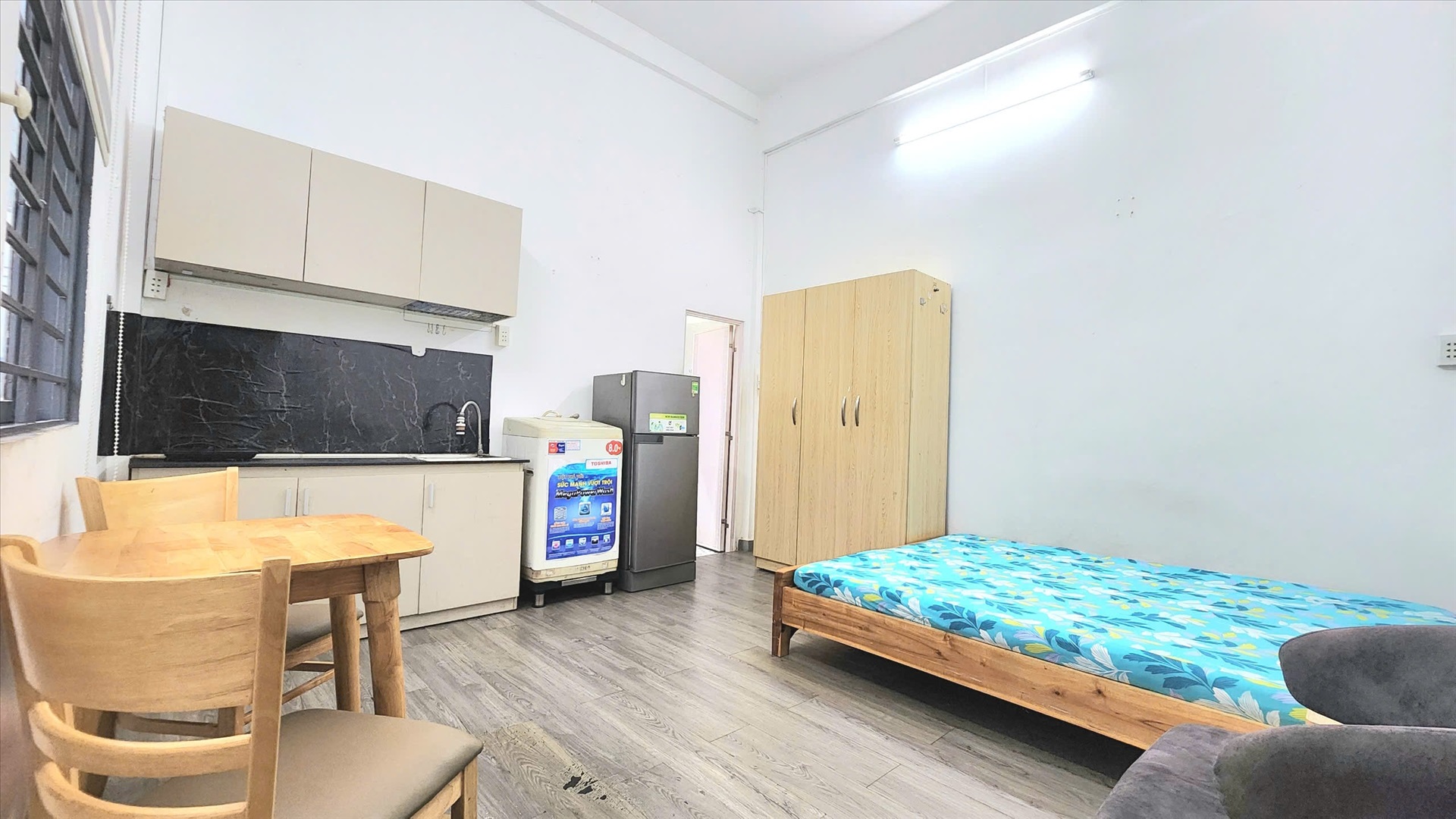Phòng trọ Studio 30m2 tại Gnuh House Phan Đình Phùng - Phú Nhuận - Phòng ngủ