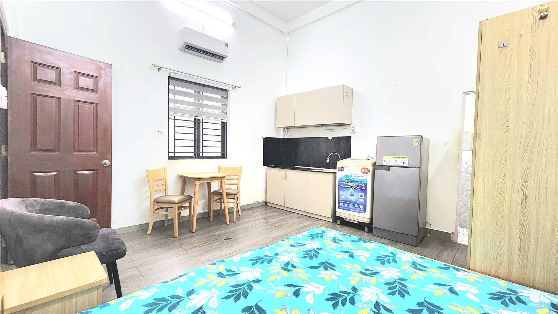 Phòng trọ Studio 30m2 tại Gnuh House Phan Đình Phùng - Phú Nhuận - Phòng ngủ