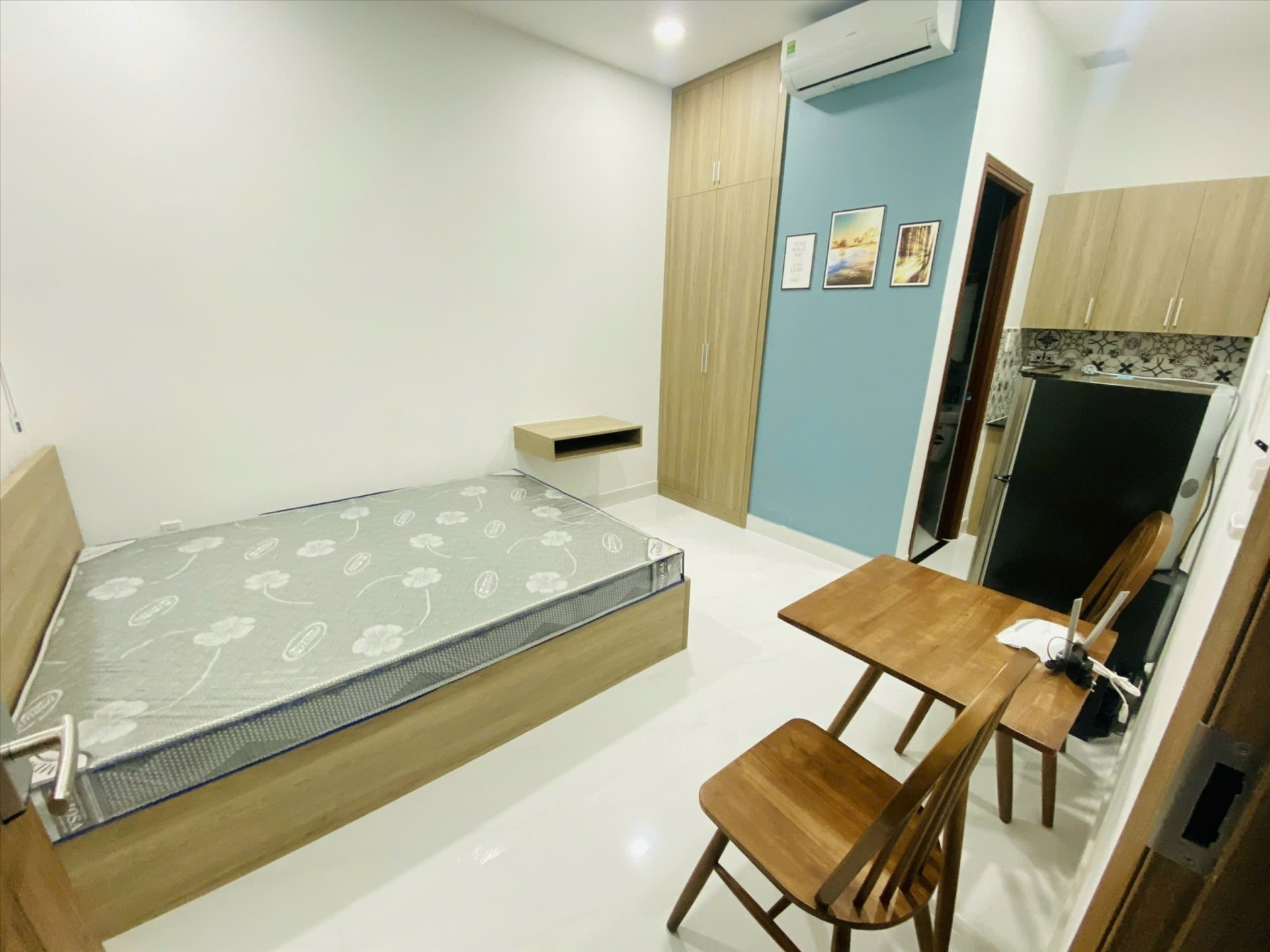 Phòng trọ Studio 25m2 tại Gnuh House Nguyễn Văn Đậu - Bình Thạnh - Phòng ngủ