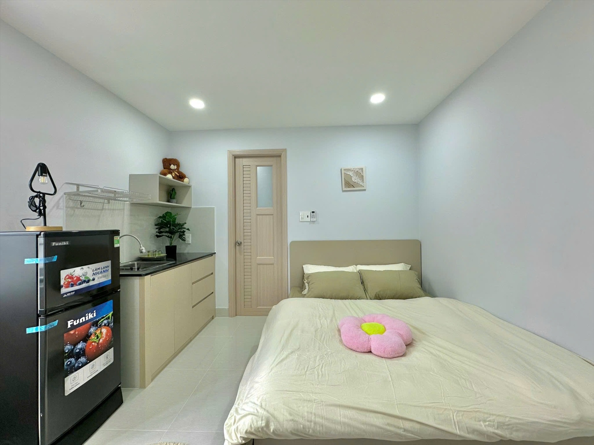 Phòng trọ Studio 25m2 tại CH Home Phan Đăng Lưu - Phú Nhuận - Phòng ngủ