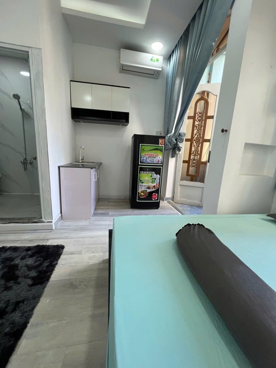 Phòng trọ Studio 25m2 tại HV Home Nguyễn Thanh Tuyền - Tân Bình - Phòng ngủ