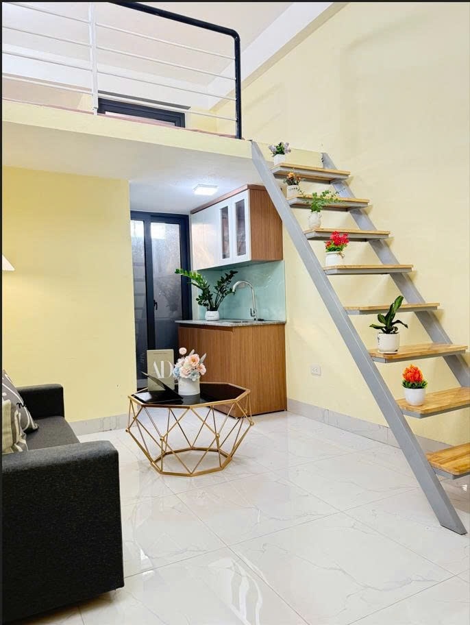 Phòng trọ Duplex 25m2 tại Big Home Xuân Phương  - Nam Từ Liêm - Phòng khách