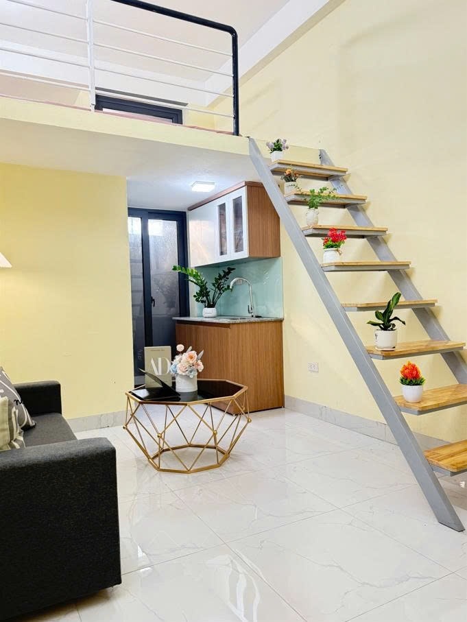 Phòng trọ Duplex 25m2 tại Big Home Xuân Phương  - Nam Từ Liêm - Phòng khách