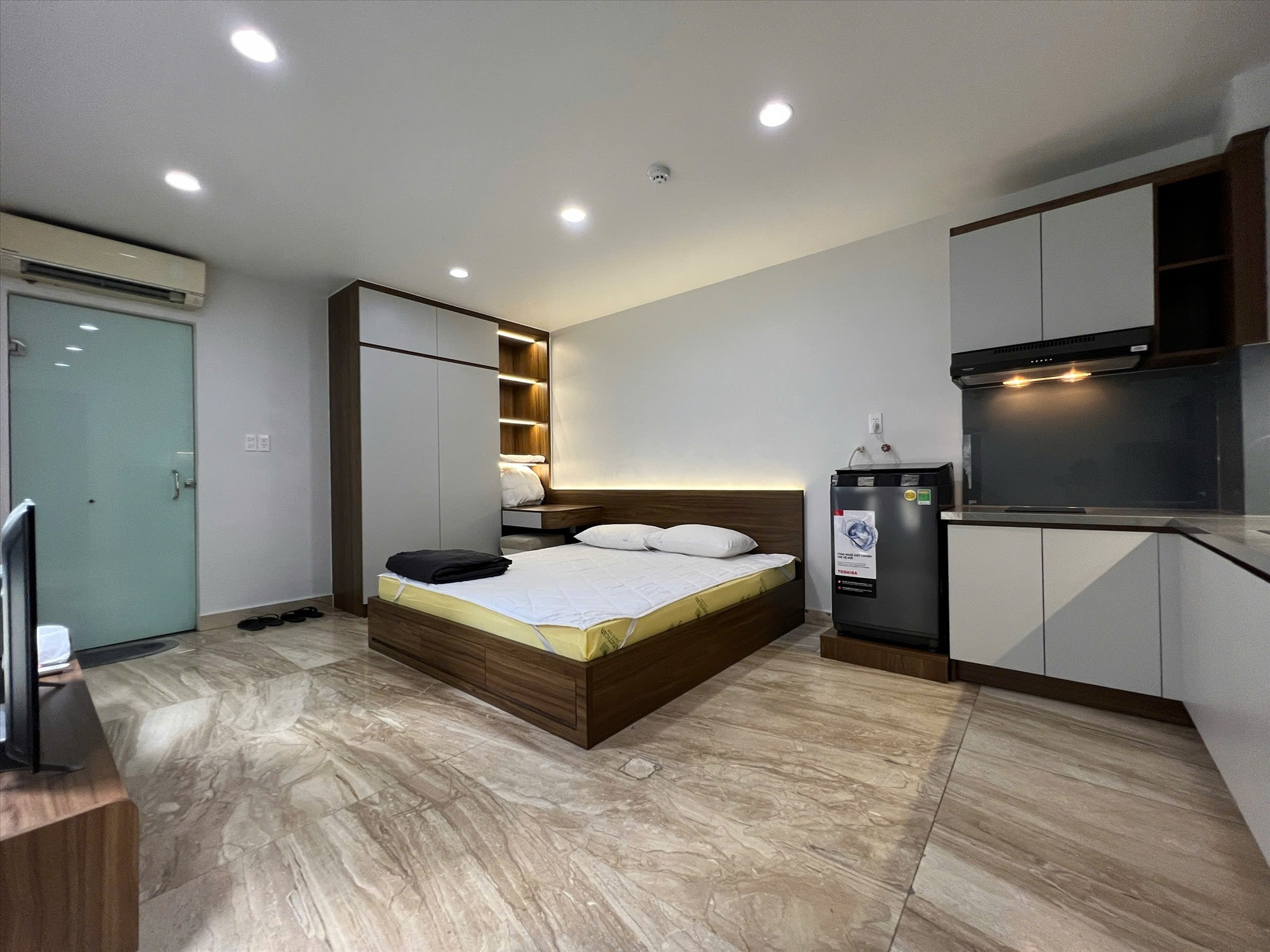Phòng trọ Studio 30m2 tại The Forest Home Võ Văn Kiệt - Quận 1 - Phòng ngủ
