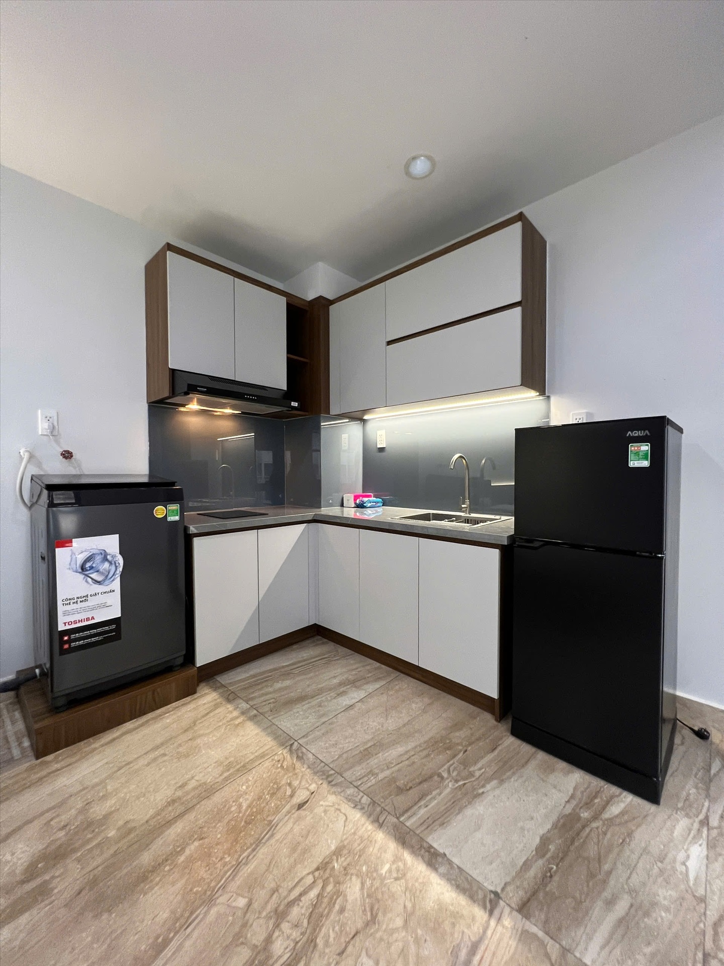 Phòng trọ Studio 30m2 tại The Forest Home Võ Văn Kiệt - Quận 1 - Phòng bếp