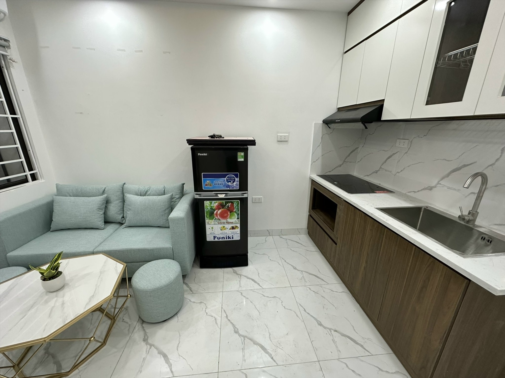 Phòng trọ 1 Phòng ngủ 30m2 tại TC Home Lạc Long Quân - Tây Hồ - Phòng khách
