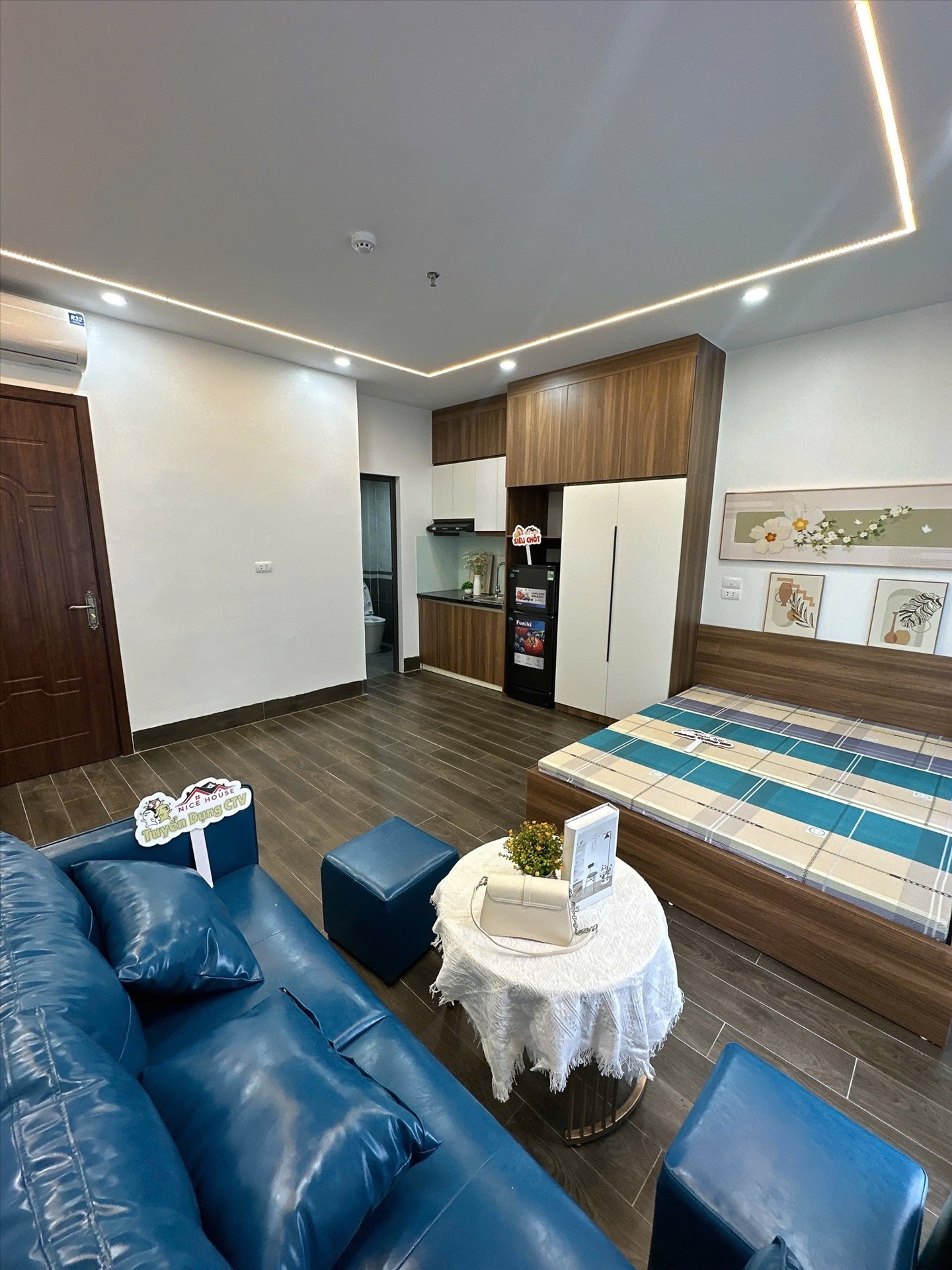 Phòng trọ Studio 35m2 tại NTV Apartment Đình Thôn - Nam Từ Liêm - Phòng bếp