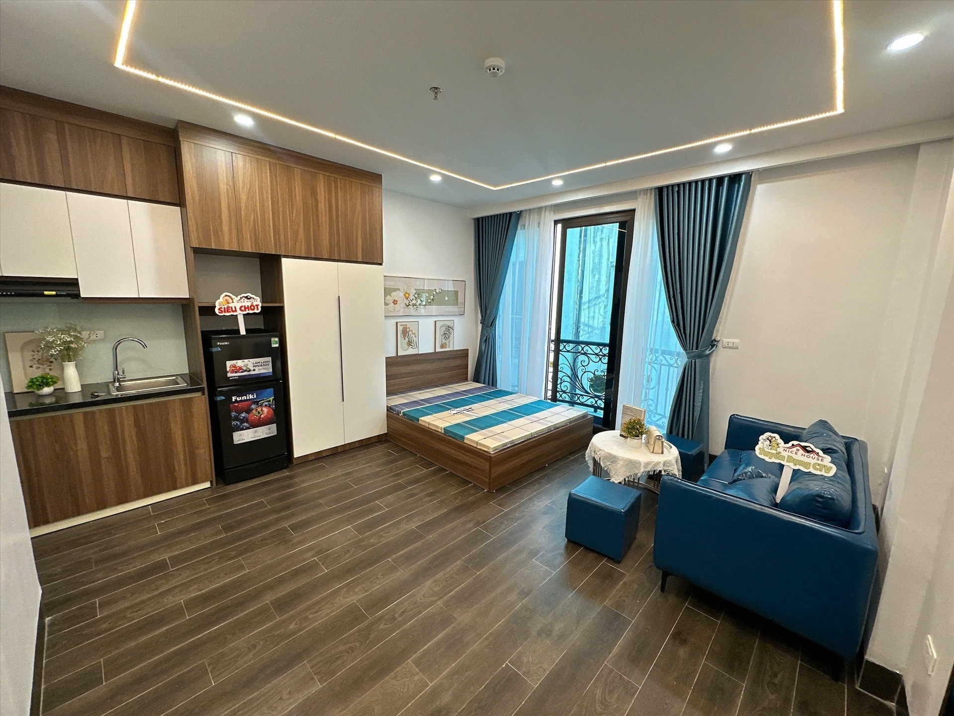 Phòng trọ Studio 35m2 tại NTV Apartment Đình Thôn - Nam Từ Liêm - Phòng bếp