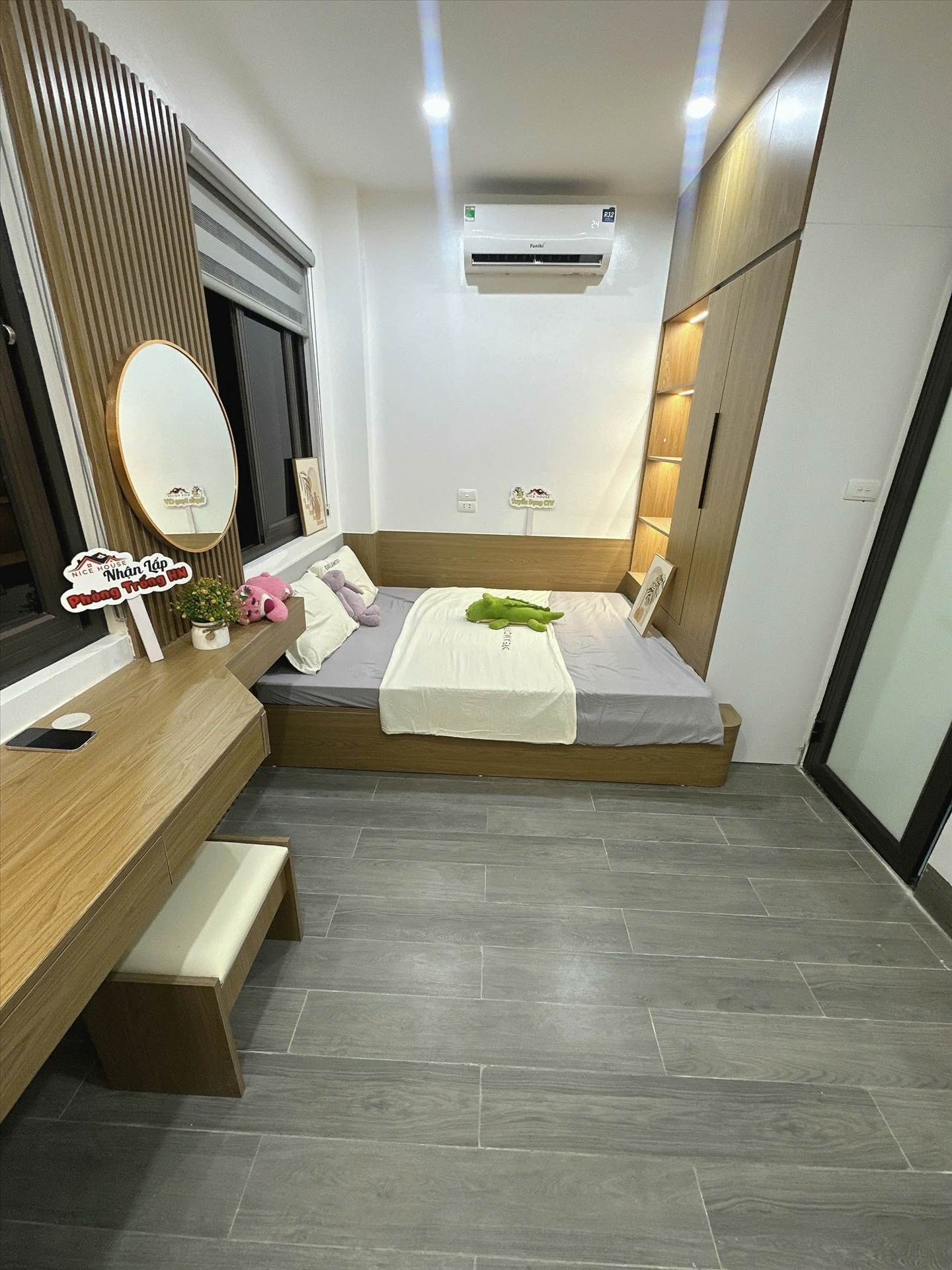Phòng trọ Studio 30m2 tại NTV Apartment Nguyễn Khang - Cầu Giấy - Phòng ngủ