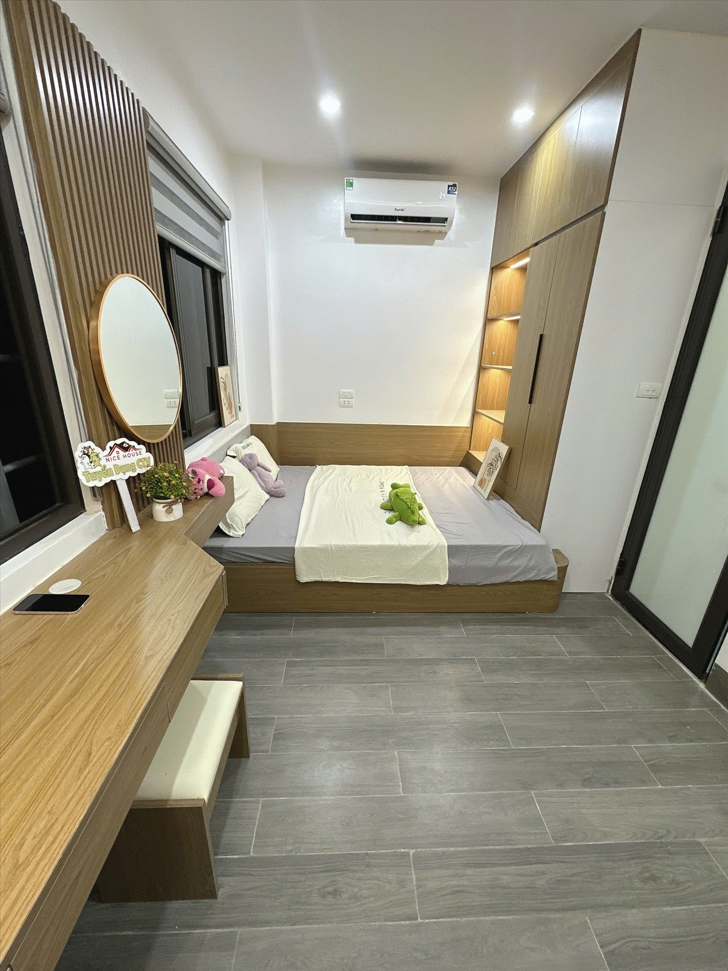 Phòng trọ Studio 30m2 tại NTV Apartment Nguyễn Khang - Cầu Giấy - Phòng ngủ