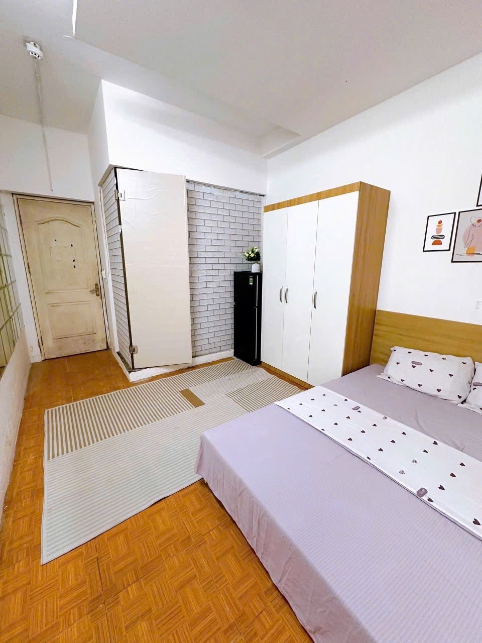 Phòng trọ Studio 25m2 tại Time House 2 Trần Duy Hưng - Cầu Giấy - Phòng ngủ