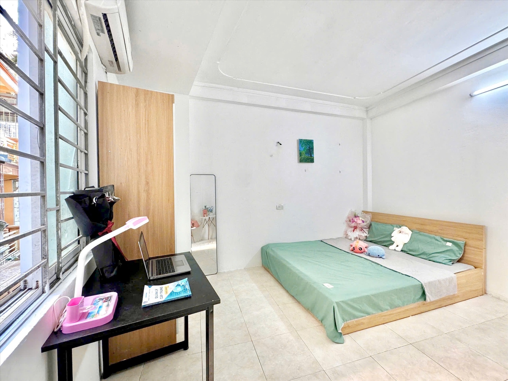 Phòng trọ Studio 25m2 tại Time House Cự Lộc - Thanh Xuân - Phòng ngủ