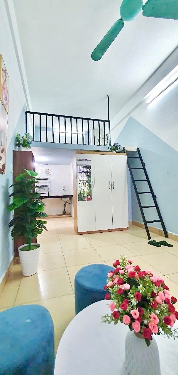 Phòng trọ Duplex 25m2 tại Timehouse 3 Bằng Liệt - Hoàng Mai - Phòng khách