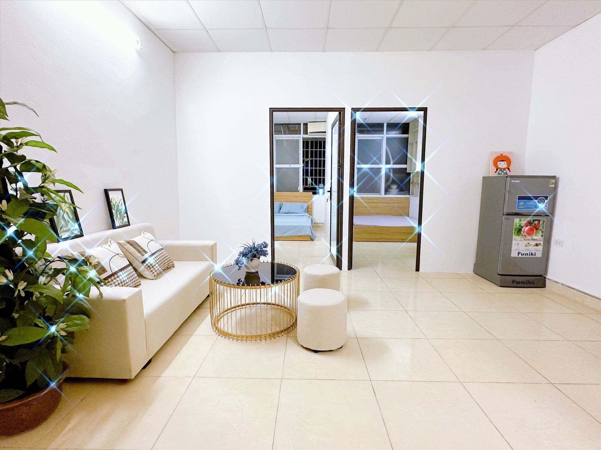 Phòng trọ 2 Phòng ngủ 45m2 tại Time House Kim Mã - Ba Đình - Phòng khách