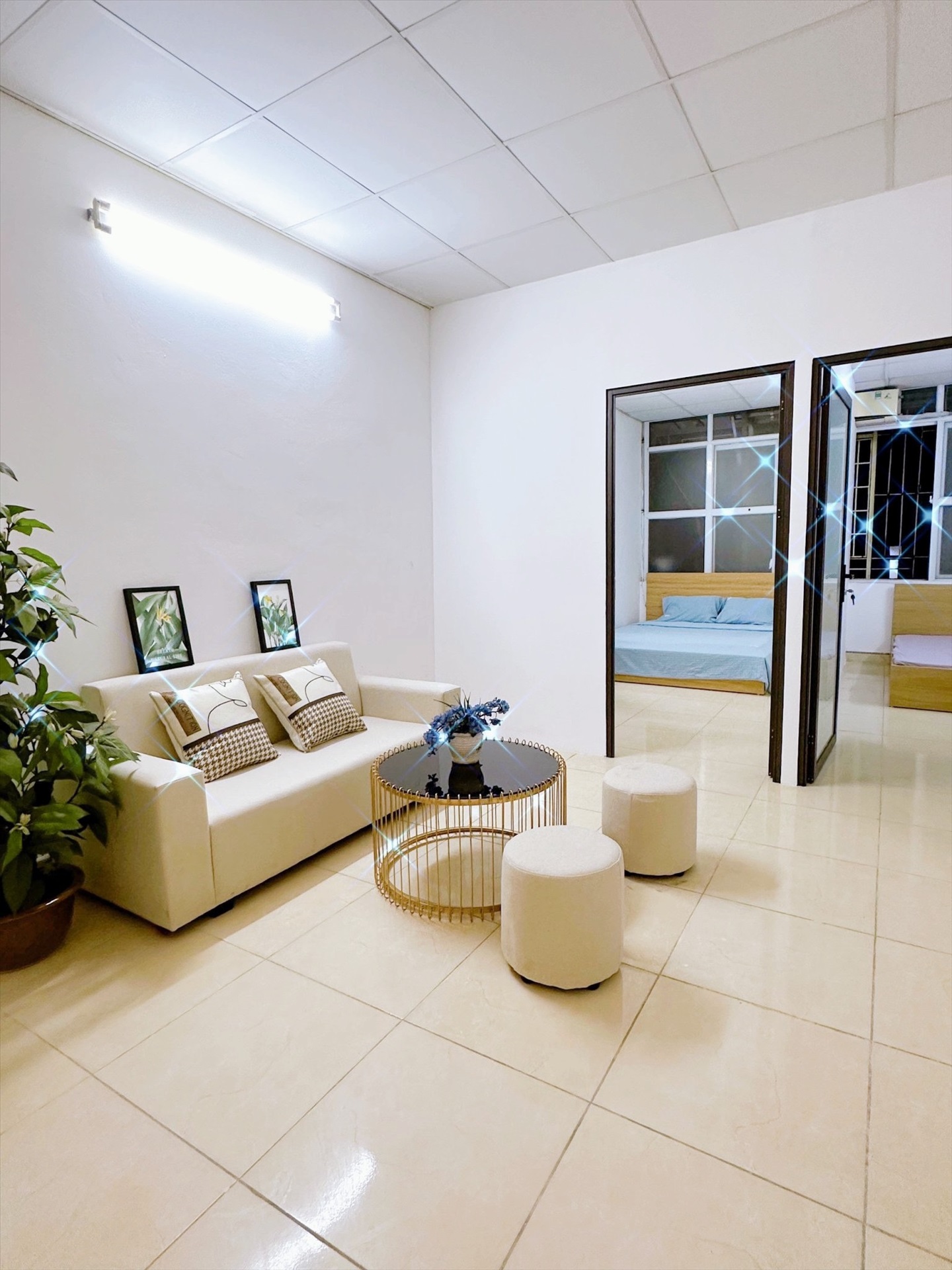 Phòng trọ 2 Phòng ngủ 45m2 tại Time House Kim Mã - Ba Đình - Phòng khách