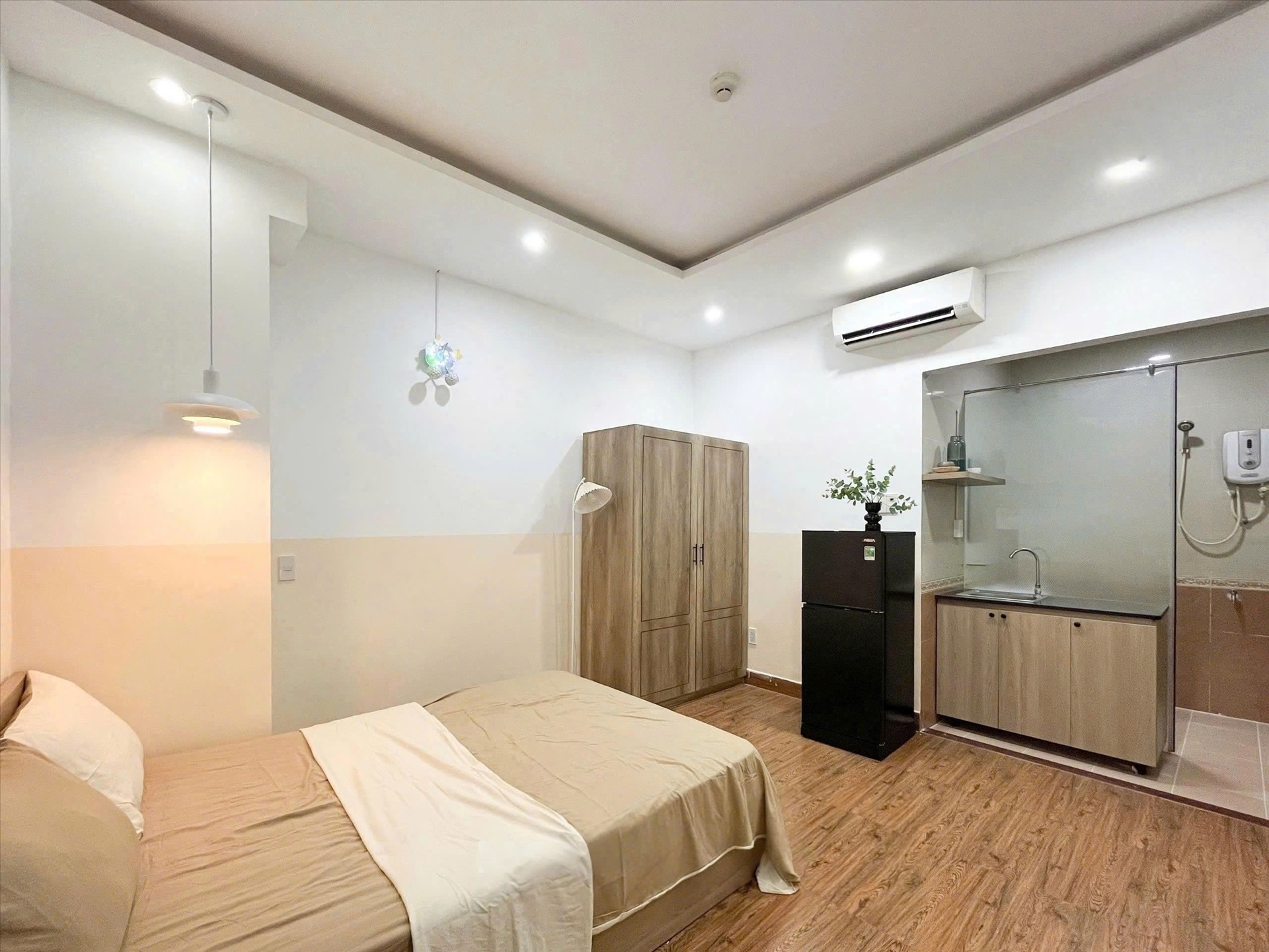 Phòng trọ Studio 30m2 tại LightHouse Đường C18 - Tân Bình - Phòng ngủ