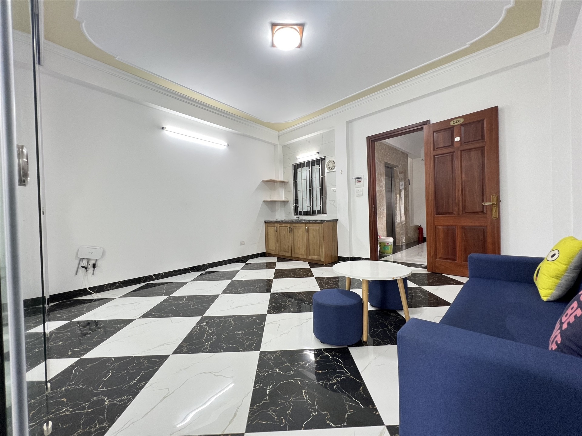 Phòng trọ Studio 40m2 tại TT House Nhân Hòa - Thanh Xuân - Phòng khách