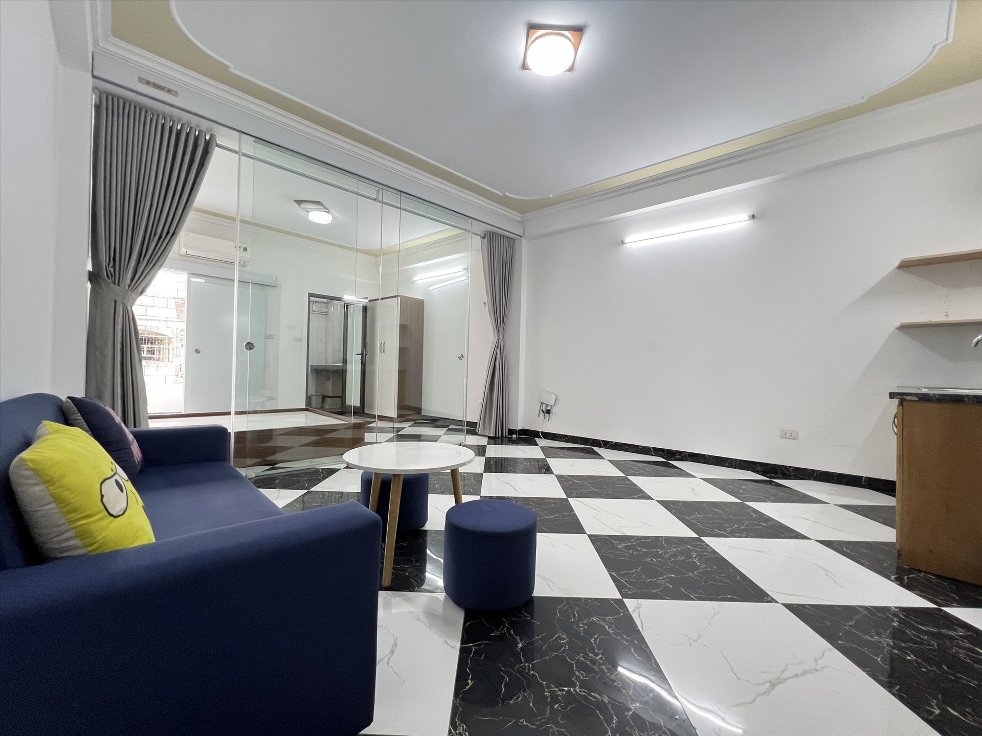 Phòng trọ Studio 40m2 tại TT House Nhân Hòa - Thanh Xuân - Phòng khách