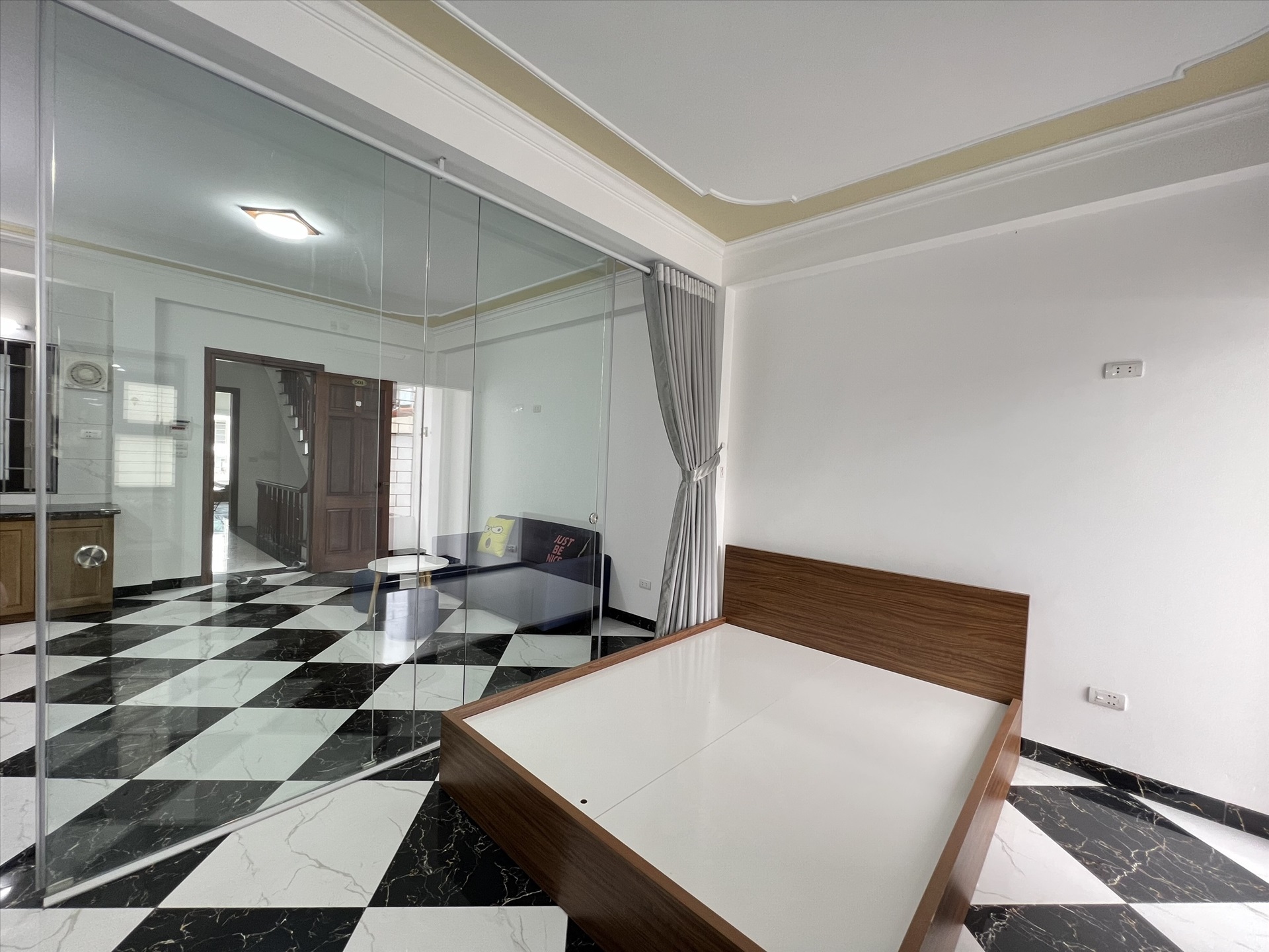 Phòng trọ Studio 40m2 tại TT House Nhân Hòa - Thanh Xuân - Phòng ngủ