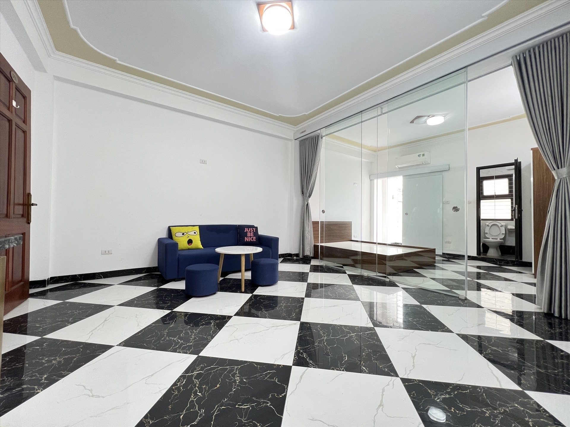 Phòng trọ Studio 40m2 tại TT House Nhân Hòa - Thanh Xuân - Phòng khách