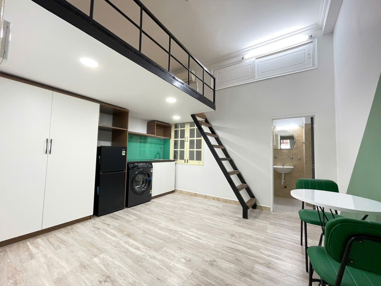 Phòng trọ Duplex 20m2 tại AK Home Chu Văn An - Bình Thạnh - Phòng khách