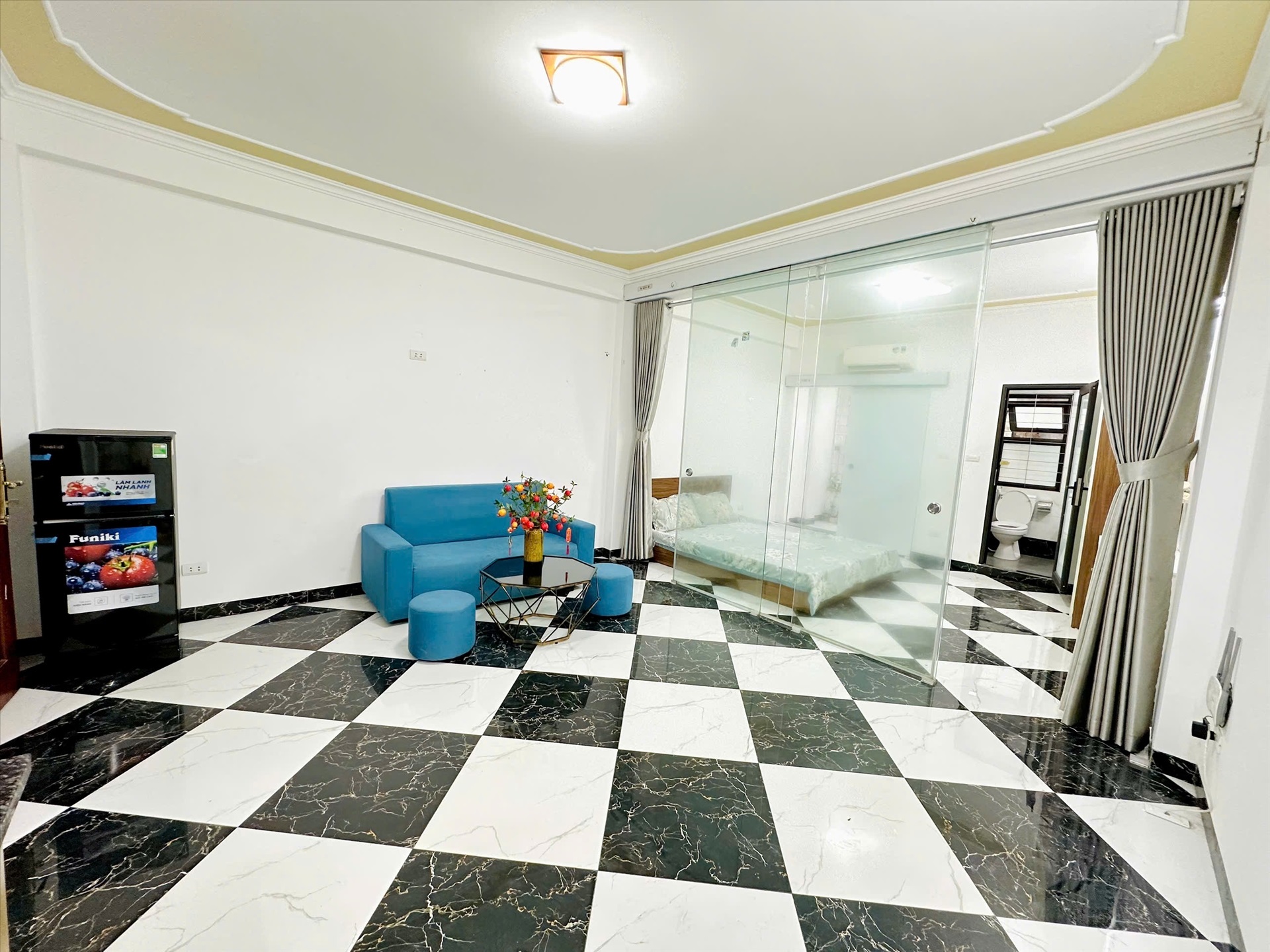 Phòng trọ Studio 40m2 tại TT House Nhân Hòa - Thanh Xuân - Phòng khách
