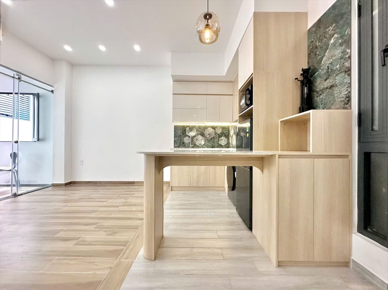 Phòng trọ 1 Phòng ngủ 50m2 tại SM House Lê Quang Định - Bình Thạnh - Phòng bếp